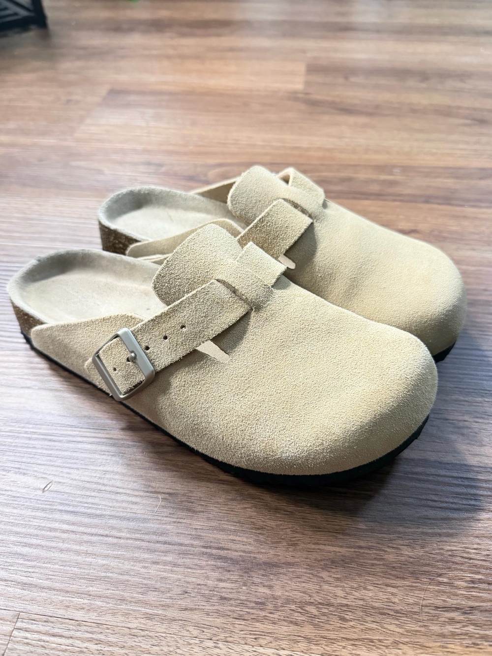 Quince Suede Slip-On Clog in dune